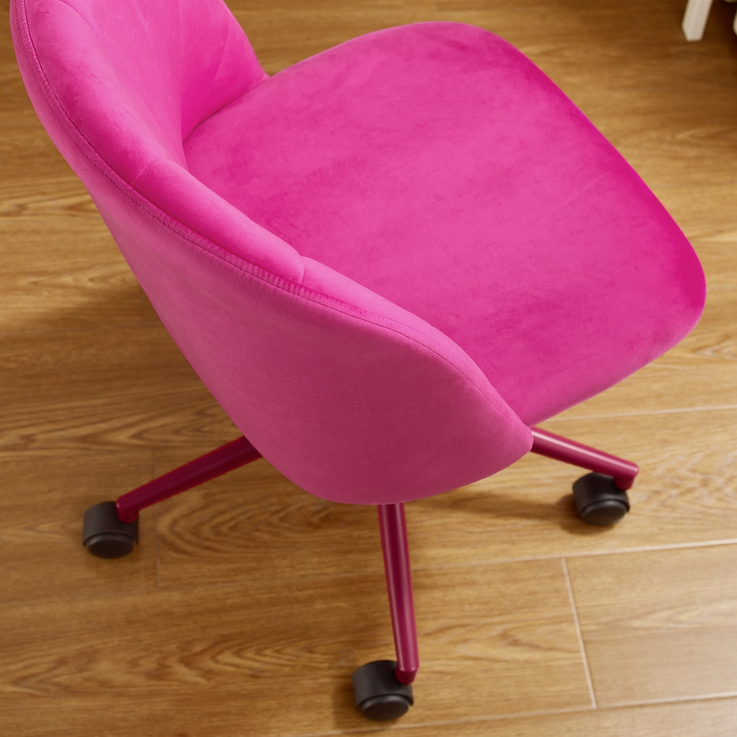 Cardlow Hot Pink Desk Chair - Thumbnail - Image 14