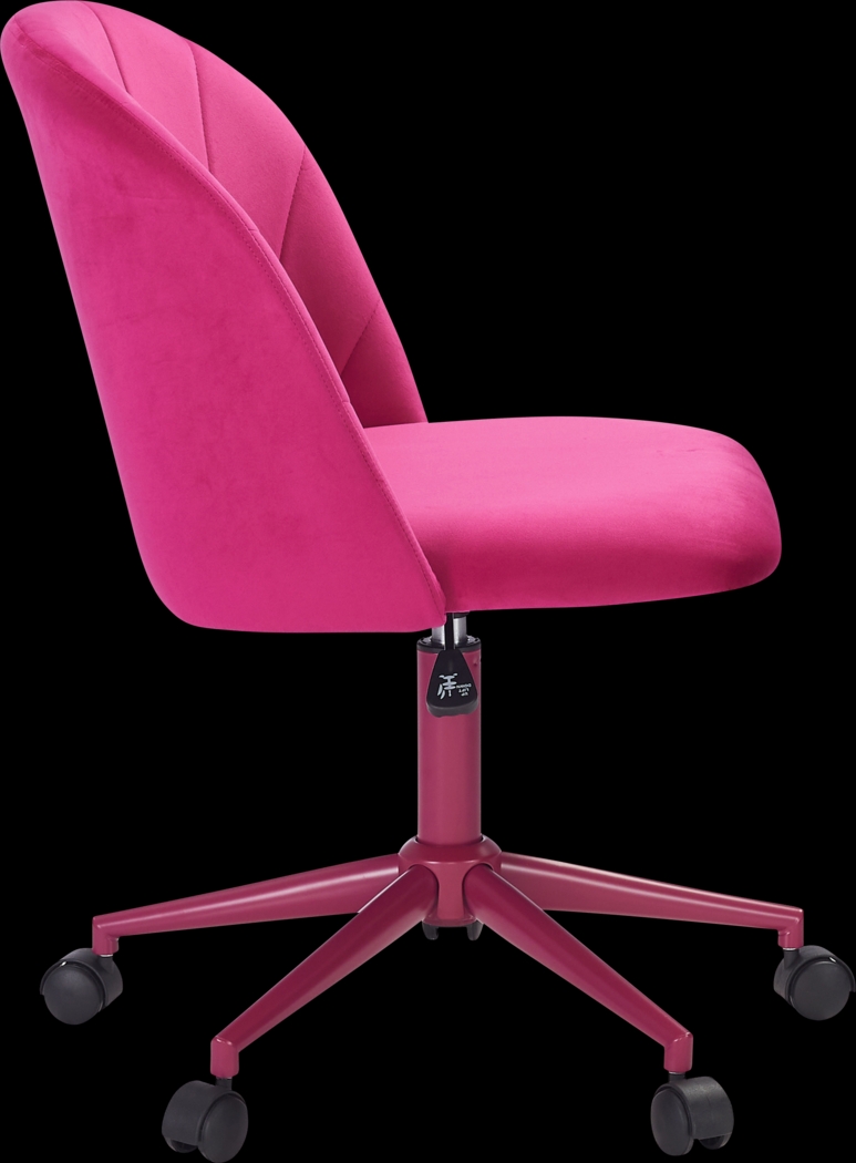 Cardlow Hot Pink Desk Chair - Thumbnail - Image 10
