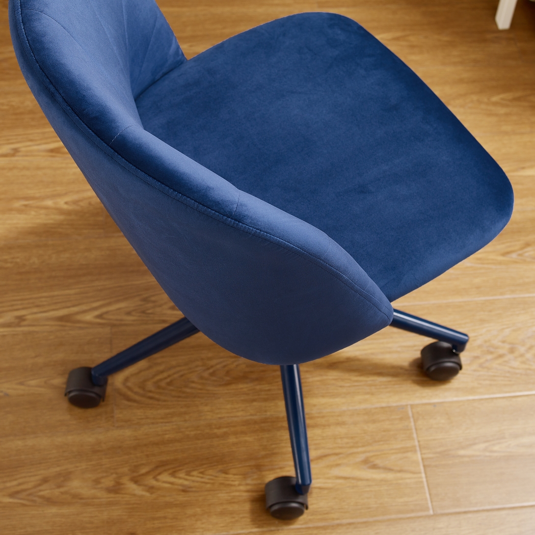 Cardlow Navy Desk Chair - Thumbnail - Image 14