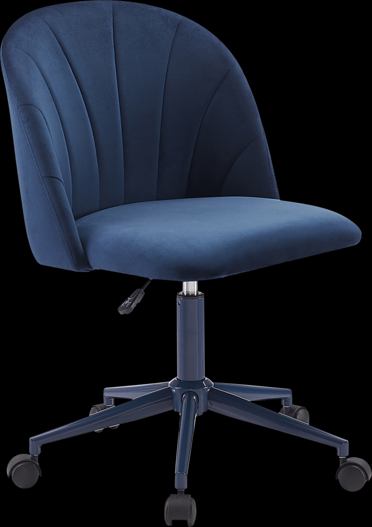 Cardlow Navy Desk Chair - Thumbnail - Image 1