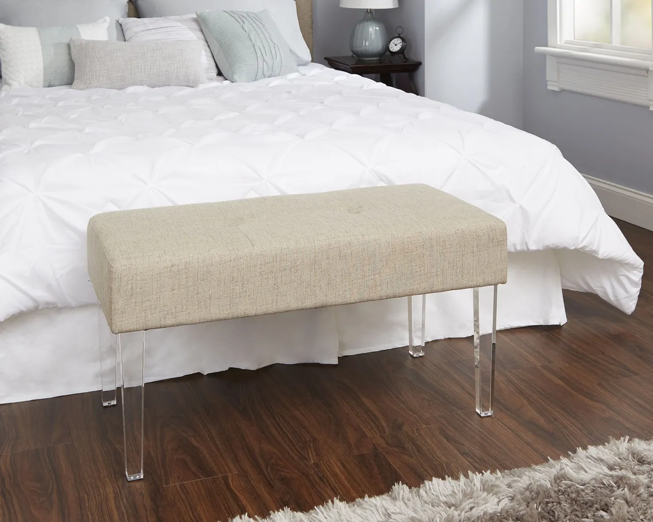 Cardwell Beige Bench - Thumbnail - Image 2
