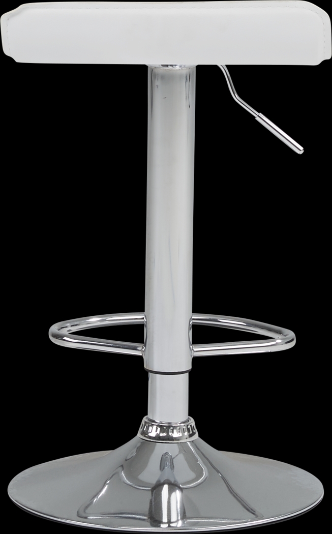 Carey Hills White Adjustable Barstool - Thumbnail - Image 3