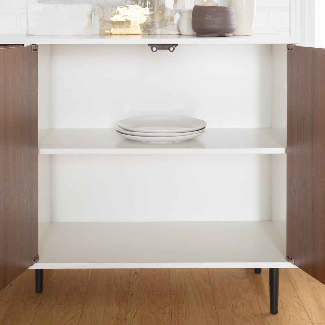 Careygate White 58 in. Console - Thumbnail - Image 5