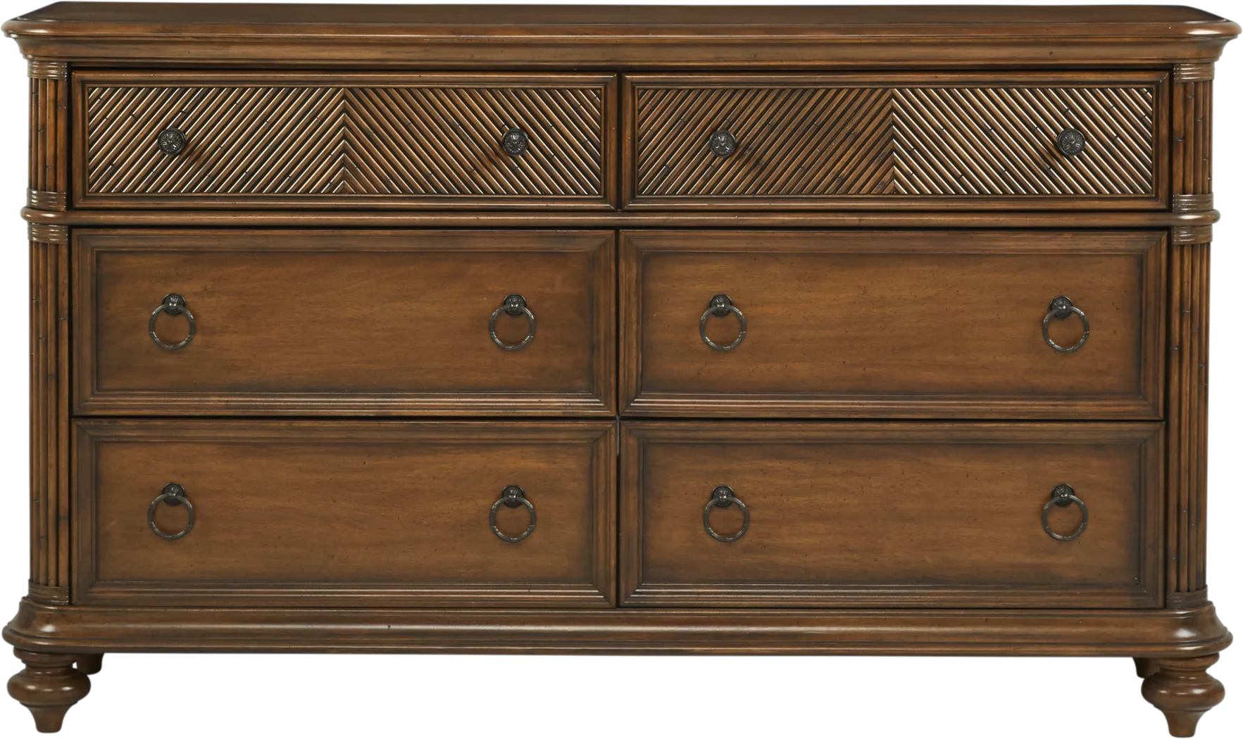 Caribbean Islands Brown Drawer Dresser - Thumbnail - Image 1