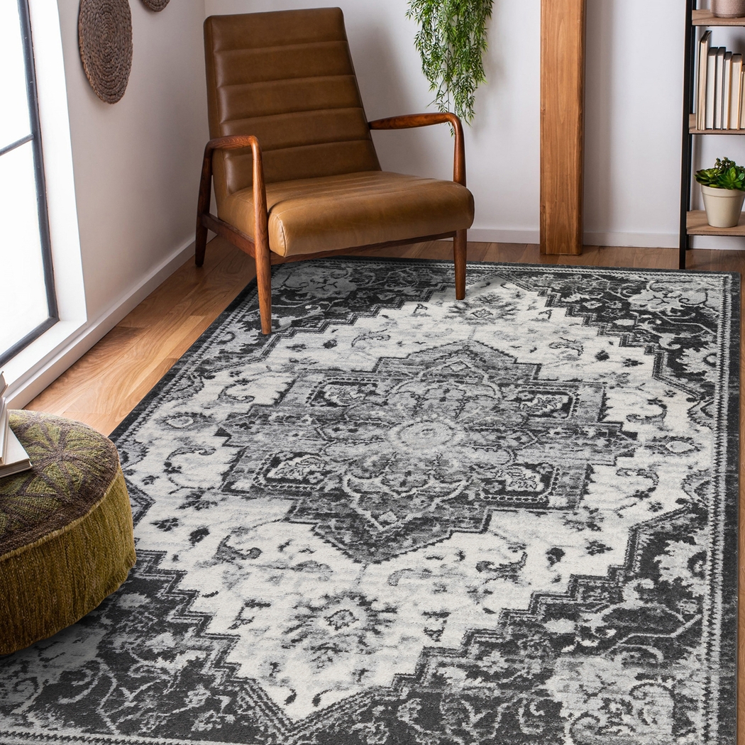 Carigder Ivory 7'7 x 9'9 Rug - Thumbnail - Image 2