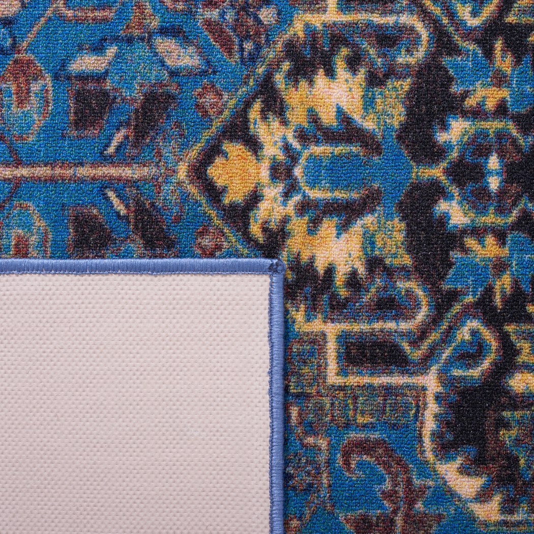 Carigna Blue/Multi 5'5 x 7'7 Rug - Thumbnail - Image 6