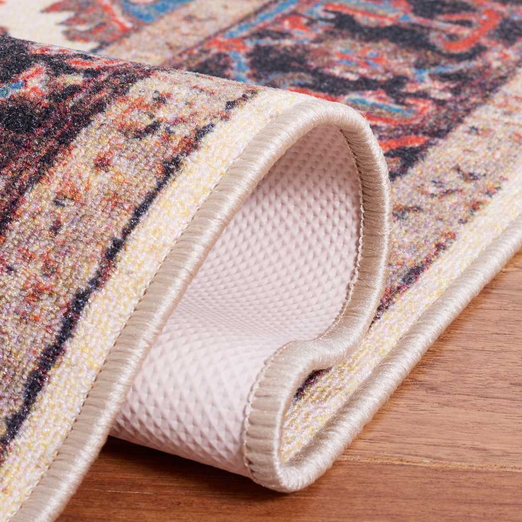 Carigna Red/Multi 5'5 x 7'7 Rug - Thumbnail - Image 4