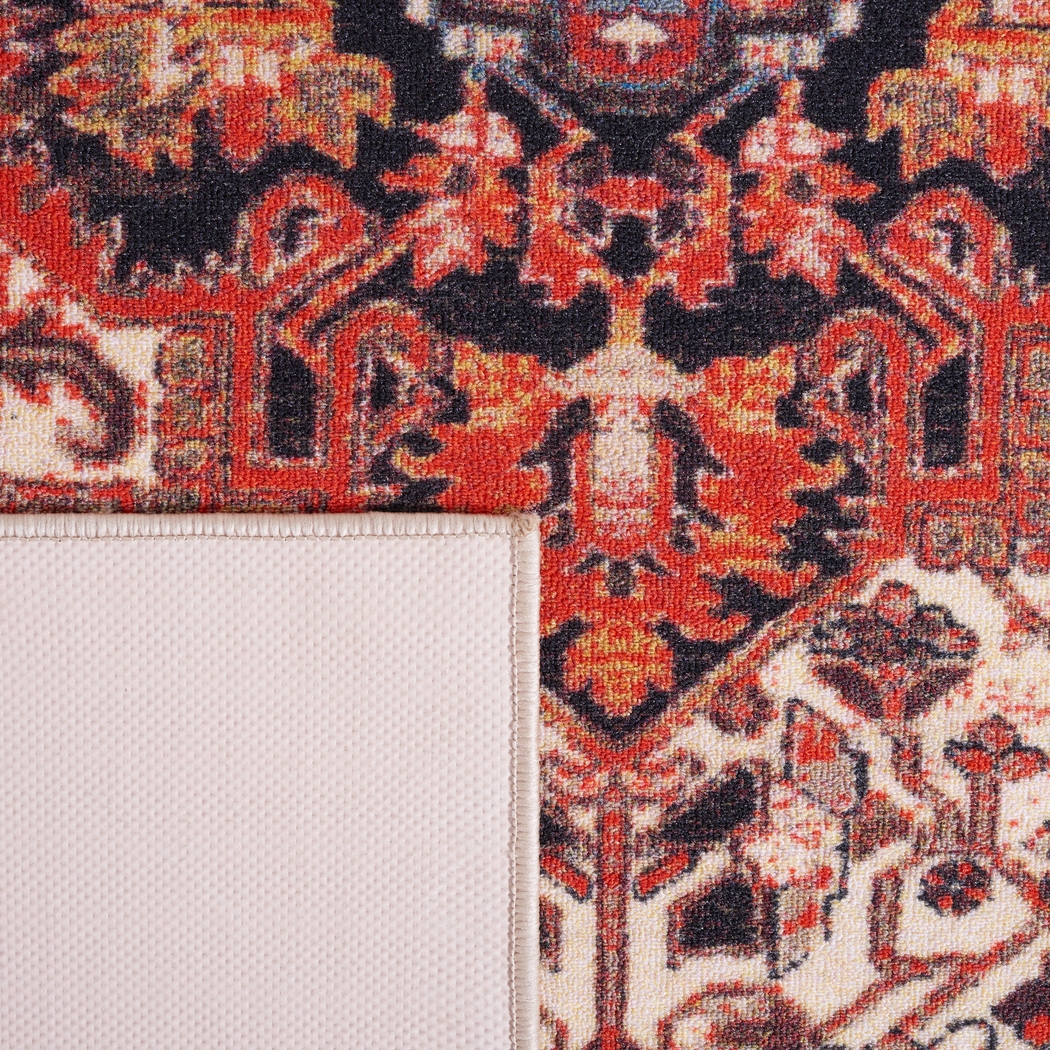 Carigna Red/Multi 5'5 x 7'7 Rug - Thumbnail - Image 6