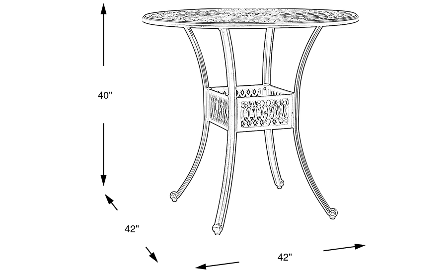 Dimension Image. Please refer to the Dimension Tab on this page for dimension details.