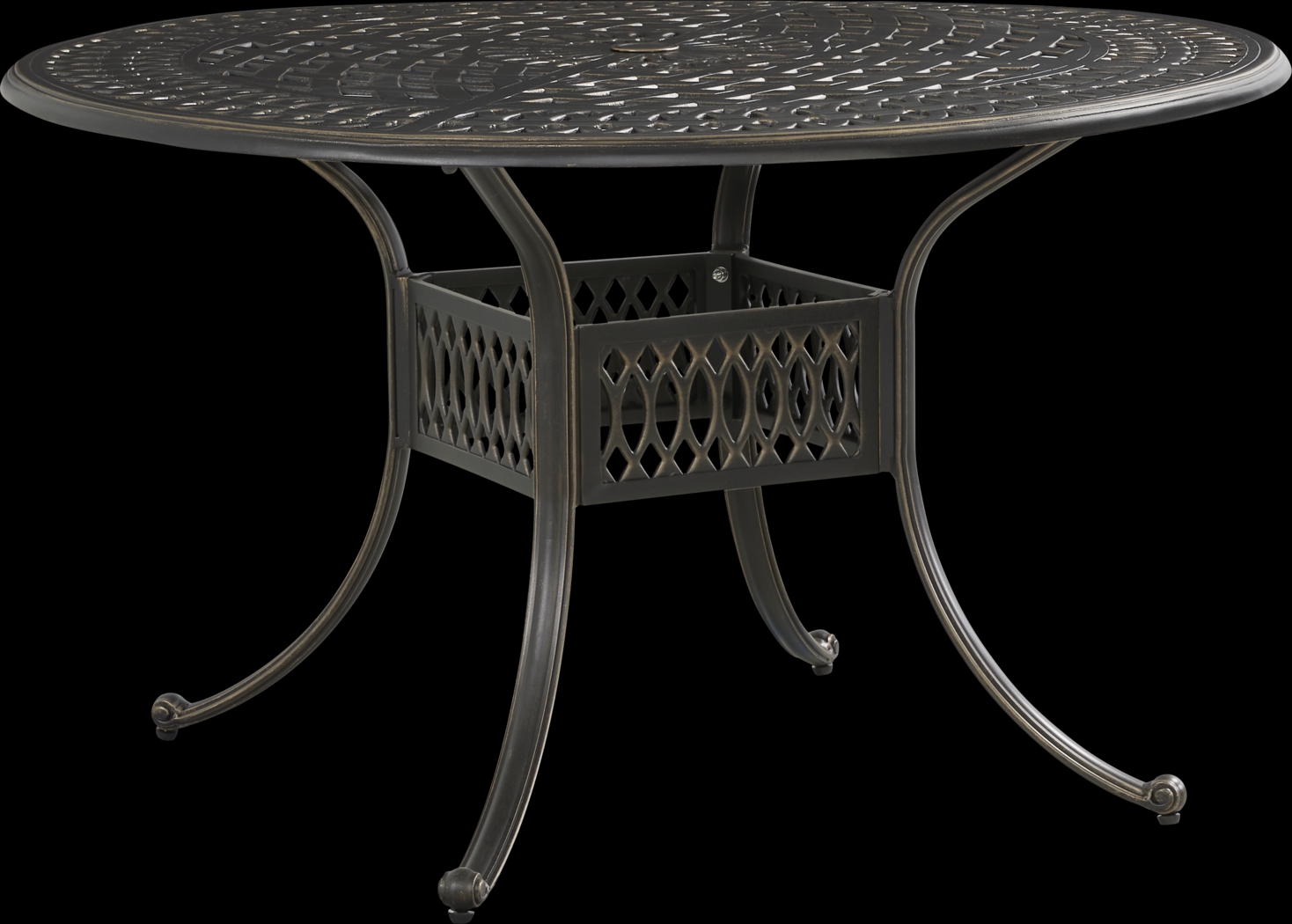 Carina Bronze 48 in Round Outdoor Dining Table - Thumbnail - Image 1
