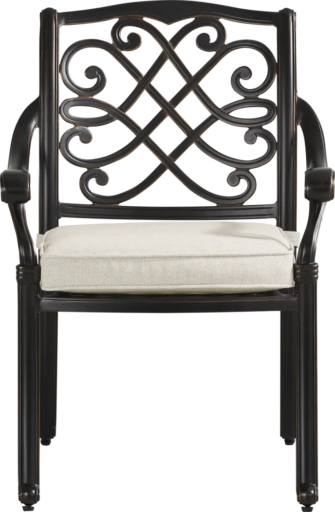 Carina Bronze 5 Pc 48 in. Round Outdoor Dining Set with Desert Cushions - Thumbnail - Image 8