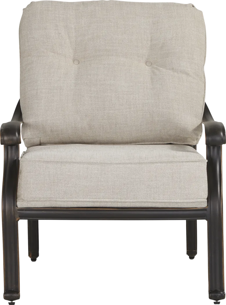 Carina Bronze Outdoor Club Chair with Desert Cushions - Thumbnail - Image 2