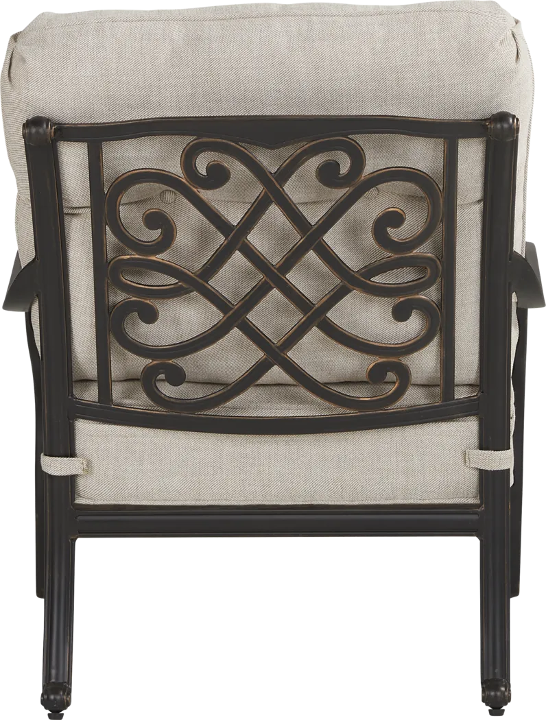 Carina Bronze Outdoor Club Chair with Desert Cushions - Thumbnail - Image 3