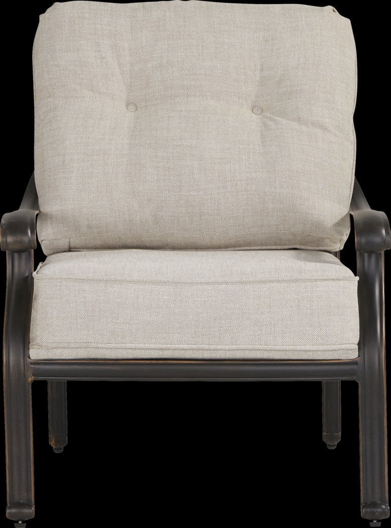 Carina Bronze Outdoor Club Chair with Desert Cushions - Thumbnail - Image 2