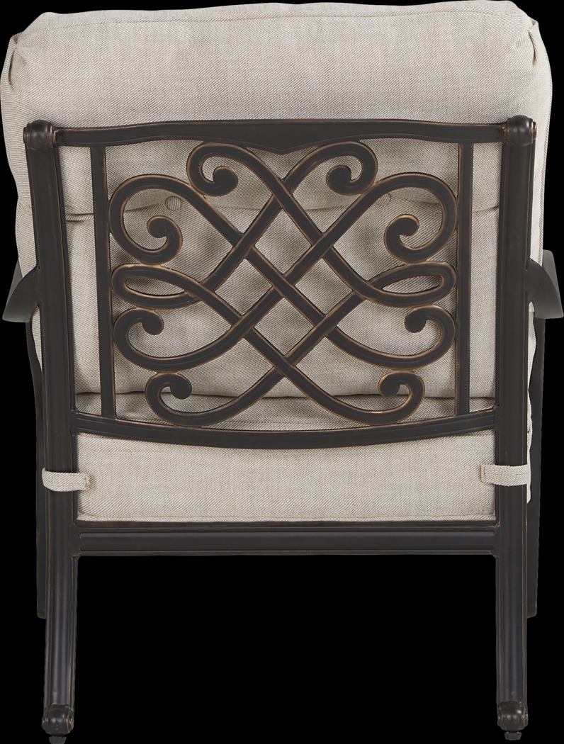 Carina Bronze Outdoor Club Chair with Desert Cushions - Thumbnail - Image 3