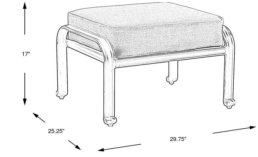 Dimension Image. Please refer to the Dimension Tab on this page for dimension details.