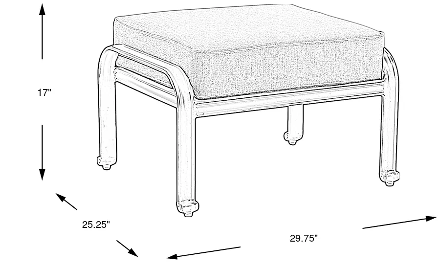 Dimension Image. Please refer to the Dimension Tab on this page for dimension details.