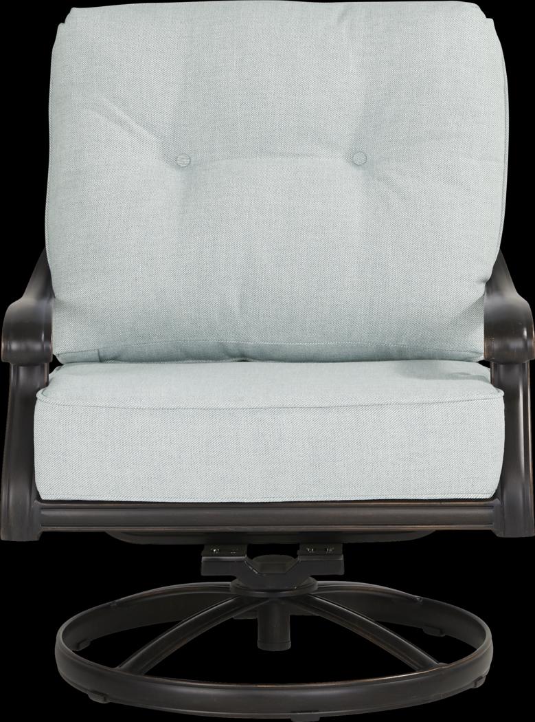 Carina Bronze 5 Pc Outdoor Chat Set with Sky Cushions - Thumbnail - Image 3