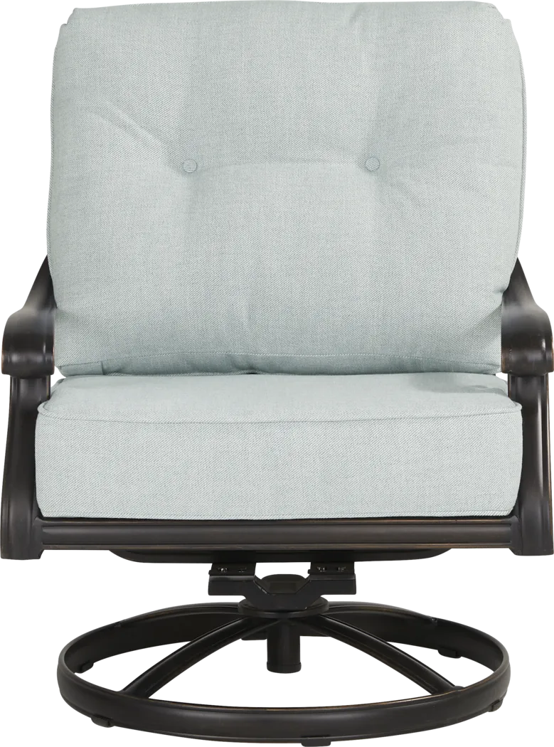 Carina Bronze 5 Pc Outdoor Fire Pit Seating Set with Sky Cushions - Thumbnail - Image 6