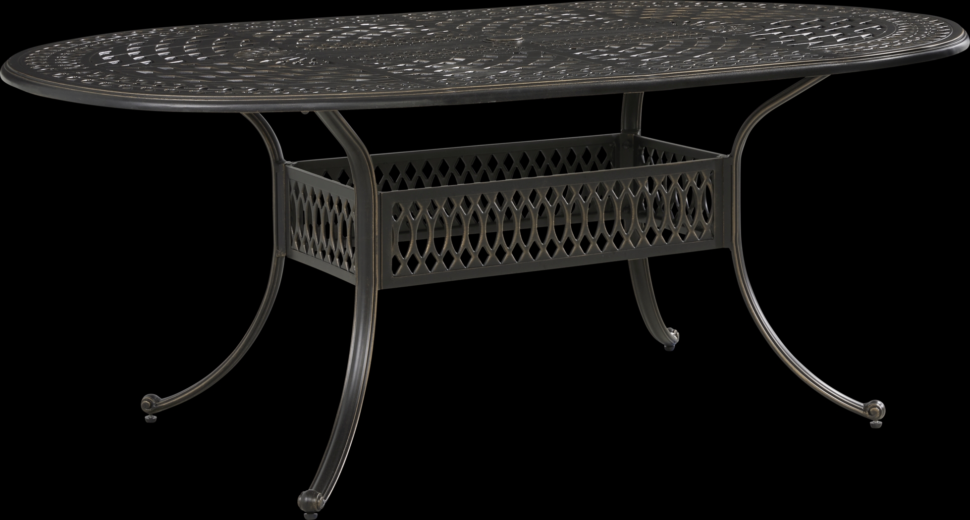 Carina Bronze 7 Pc Oval Outdoor Dining Set with Desert Cushions - Thumbnail - Image 2