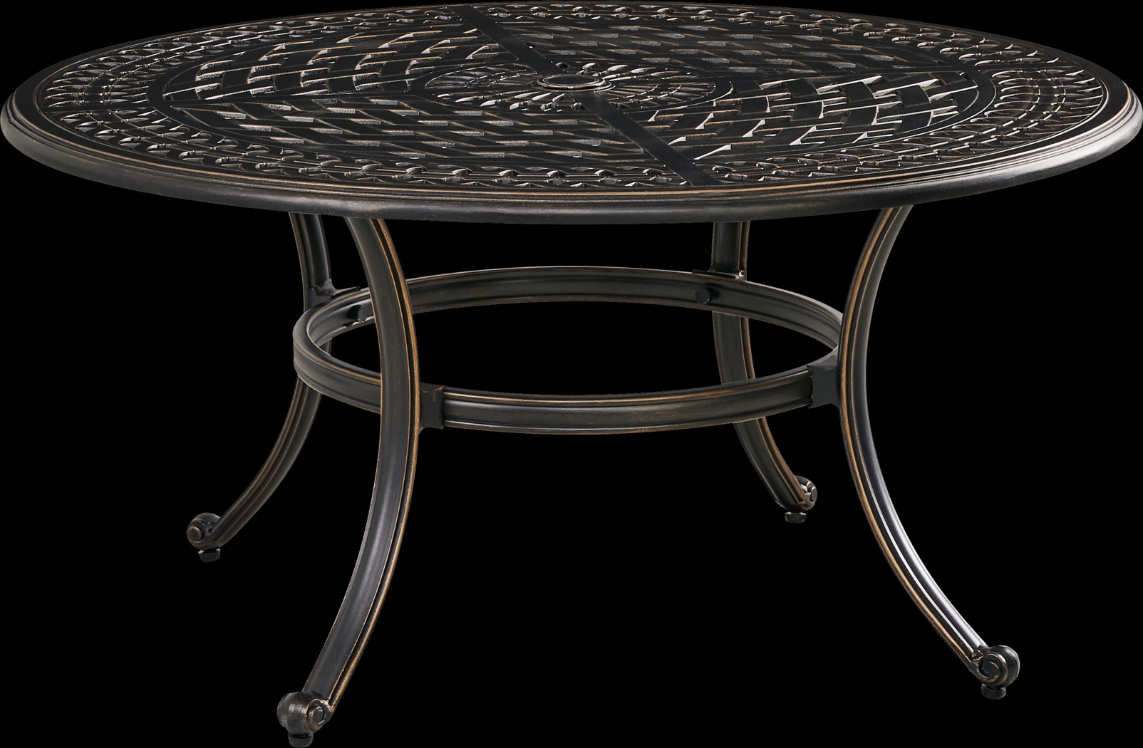 Carina Bronze Round Outdoor Cocktail Table - Thumbnail - Image 1