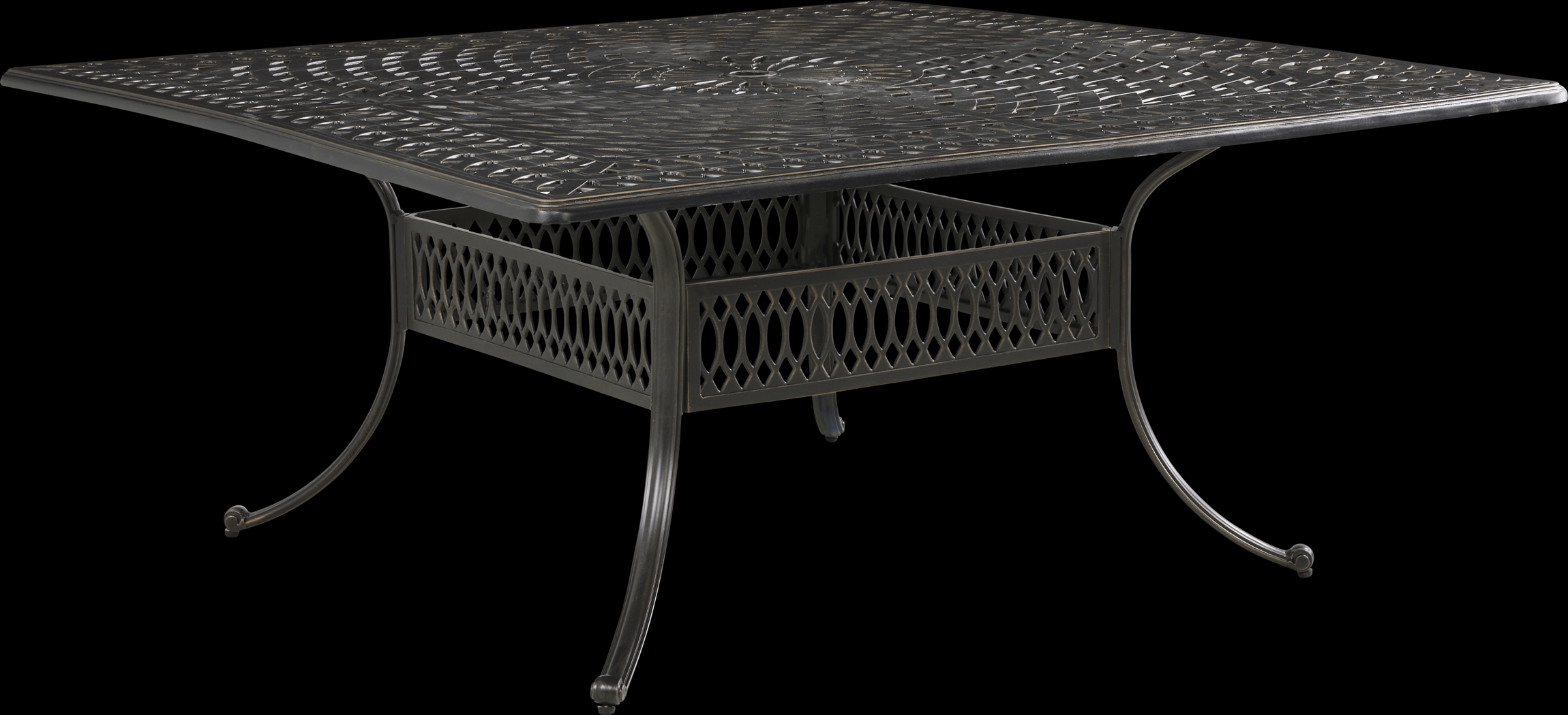 Carina Bronze Square Outdoor Dining Table - Thumbnail - Image 1