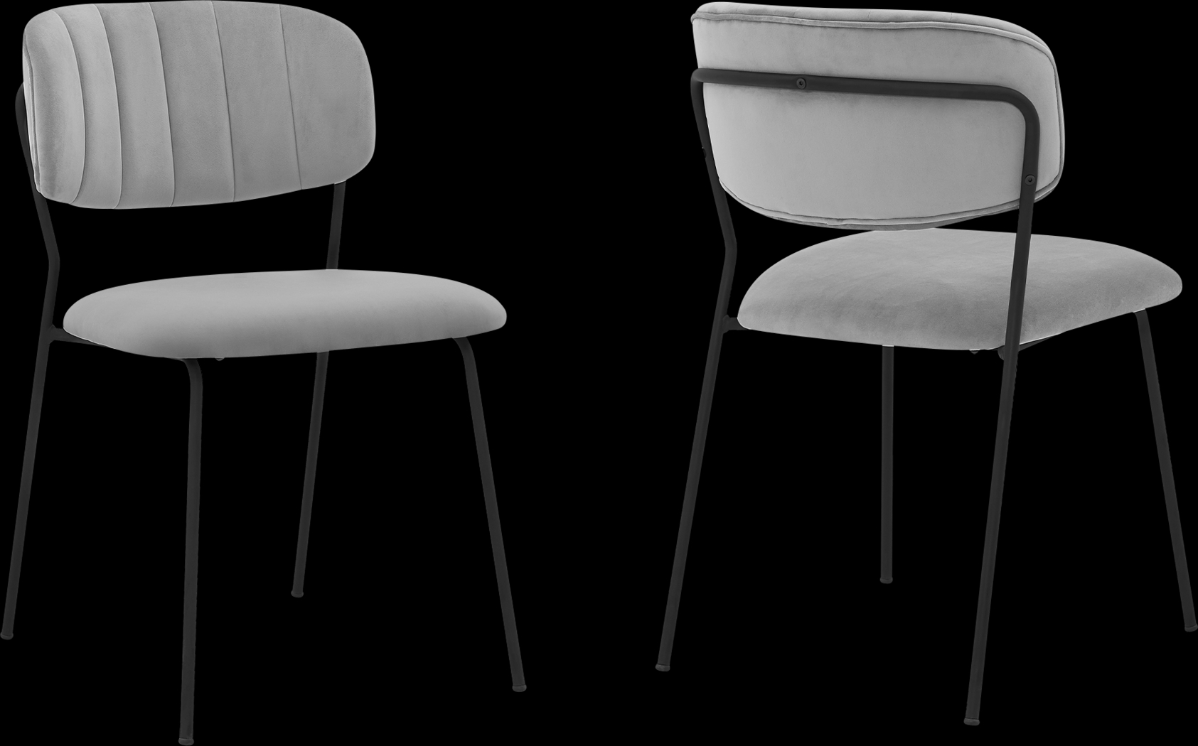 Carisaelle Gray Dining Chair, Set of 2 - Thumbnail - Image 1