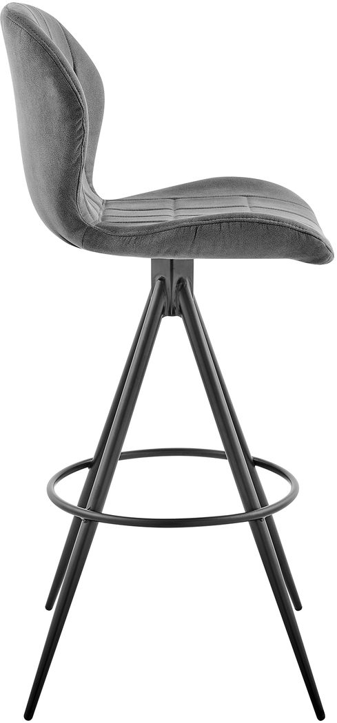 Carissan Charcoal Counter Height Stool - Thumbnail - Image 3