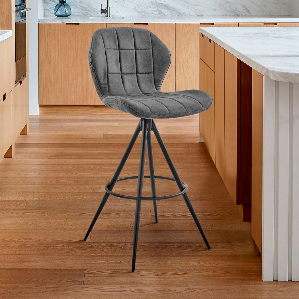 Carissan Charcoal Counter Height Stool - Thumbnail - Image 8