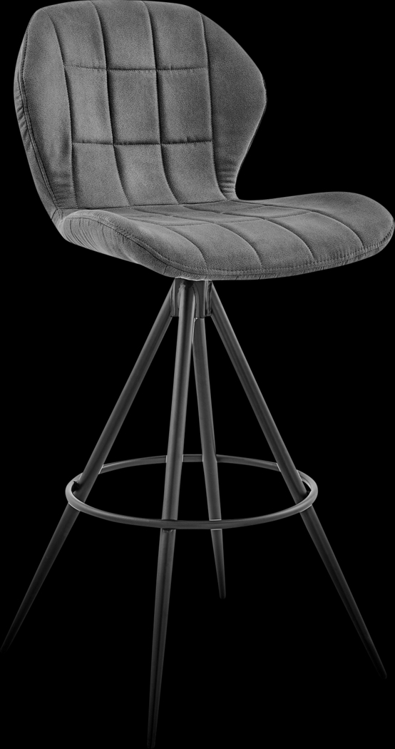 Carissan Charcoal Counter Height Stool - Thumbnail - Image 1