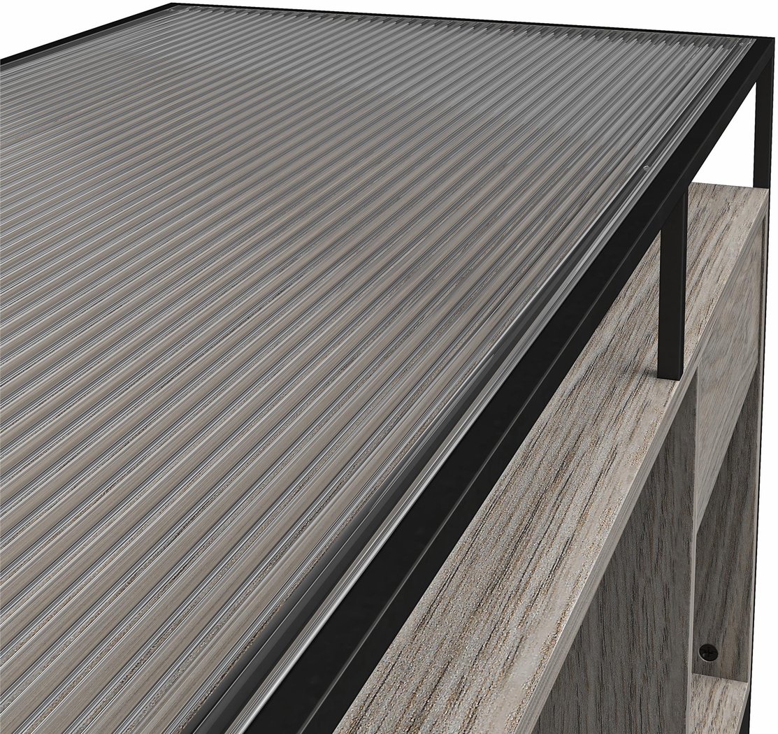 Carizzo Gray Desk - Thumbnail - Image 5