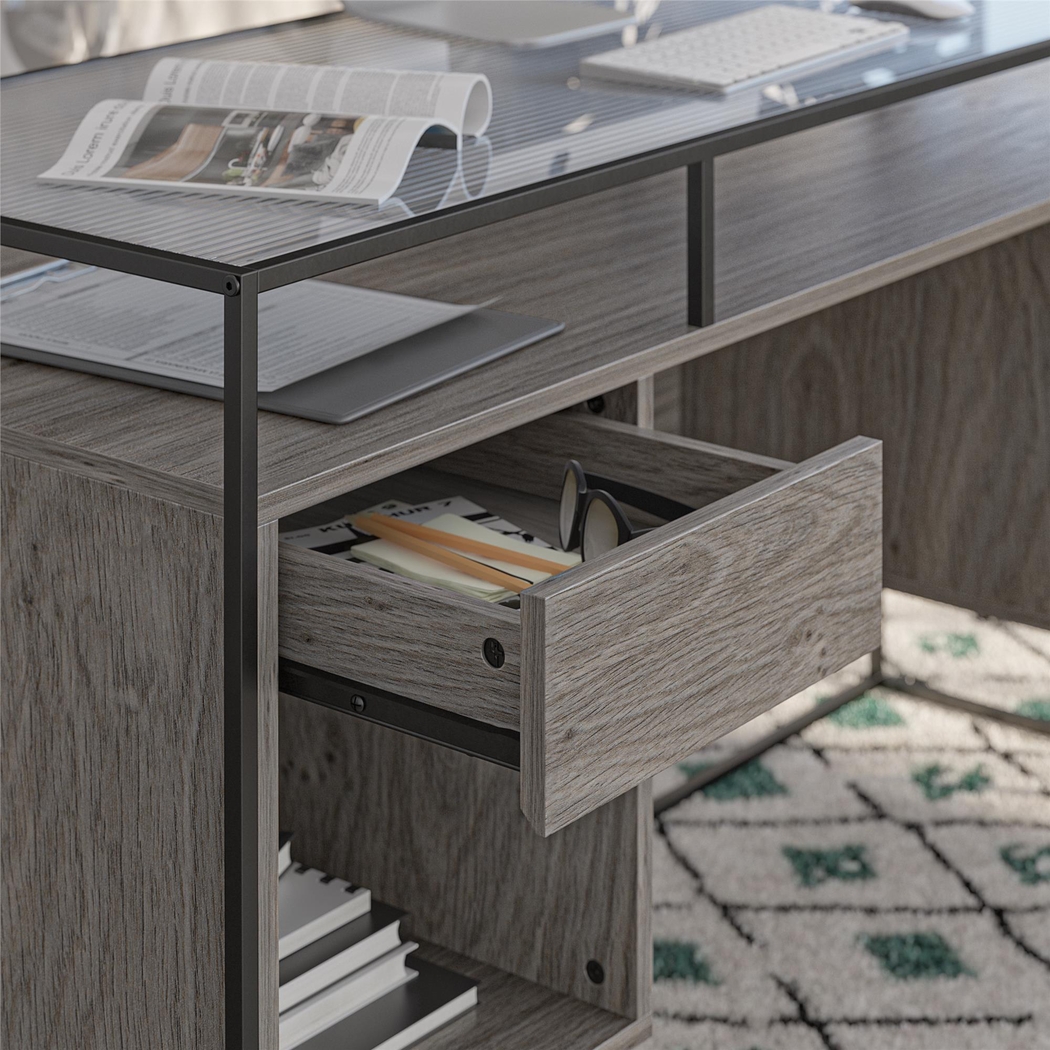 Carizzo Gray Desk - Thumbnail - Image 6