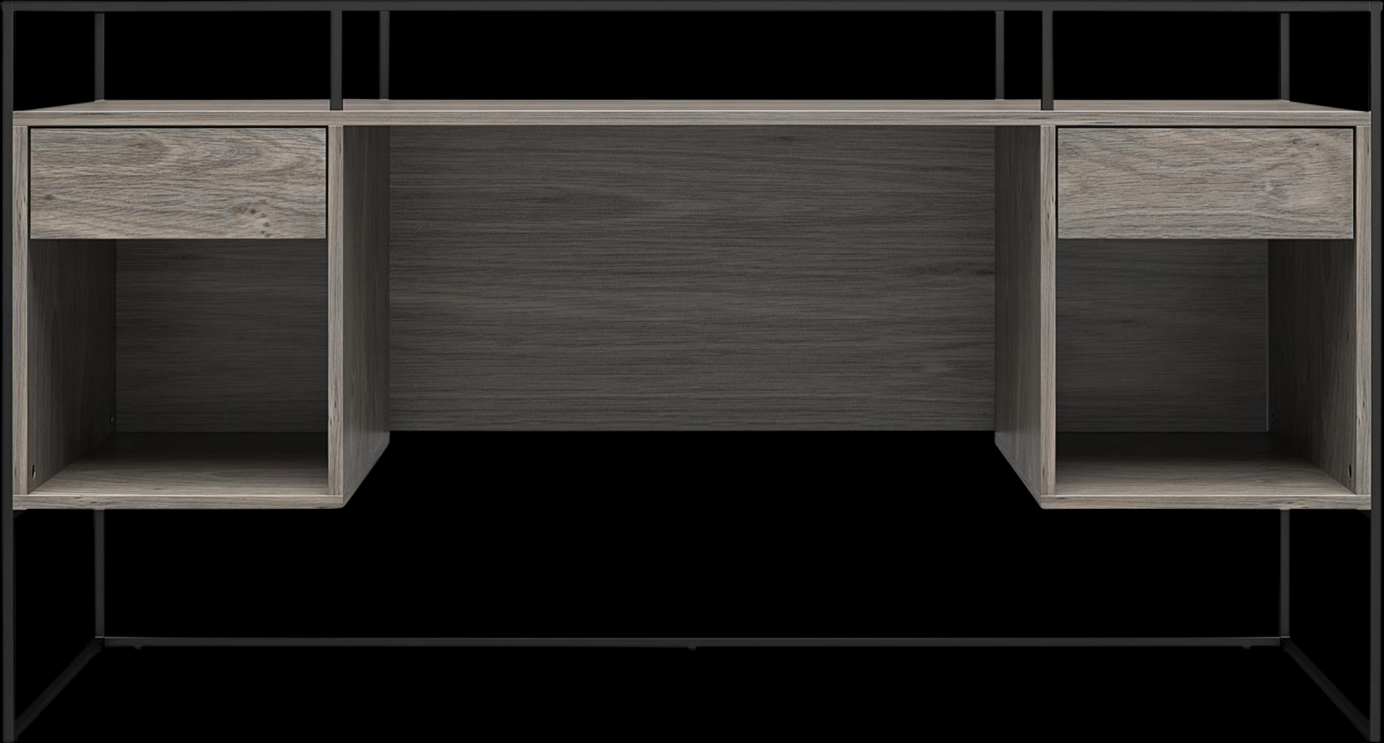 Carizzo Gray Desk - Thumbnail - Image 1