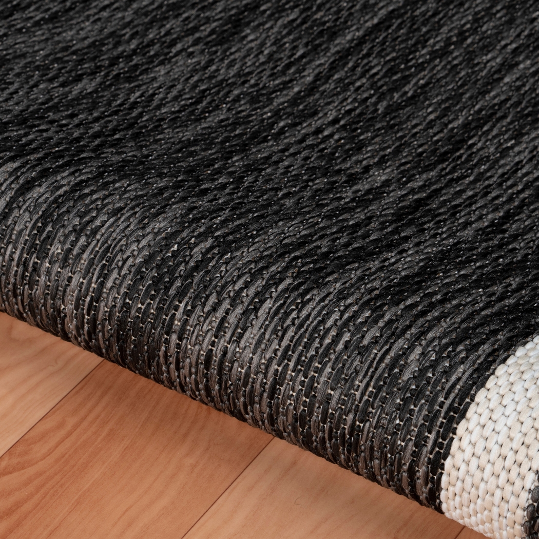 Carledosa Black/Multi 5'3 x 7' Indoor/Outdoor Rug - Thumbnail - Image 4