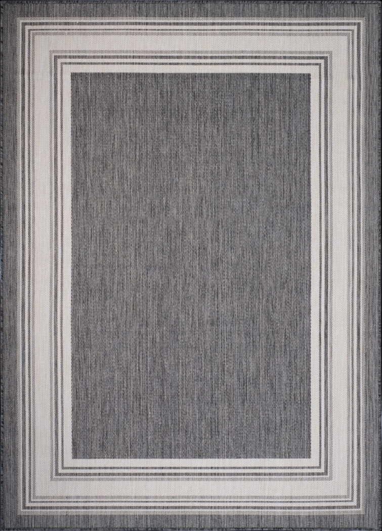Carledosa Black/Multi 5'3 x 7' Indoor/Outdoor Rug - Thumbnail - Image 1
