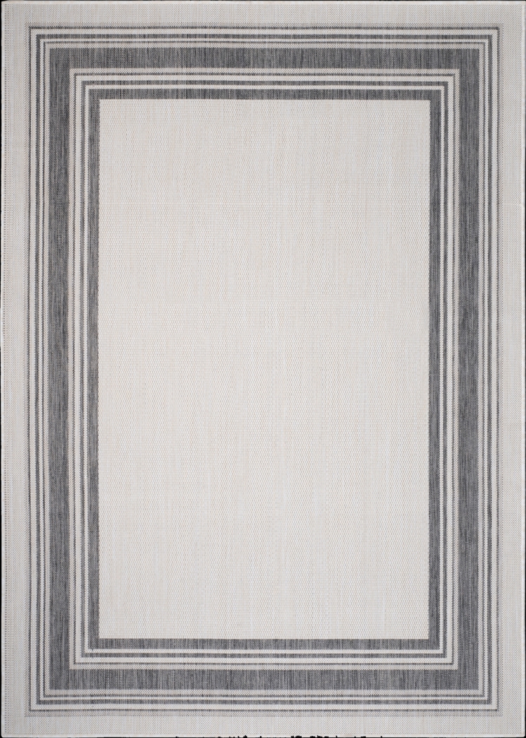 Carledosa White/Multi 5'3 x 7' Indoor/Outdoor Rug - Thumbnail - Image 1