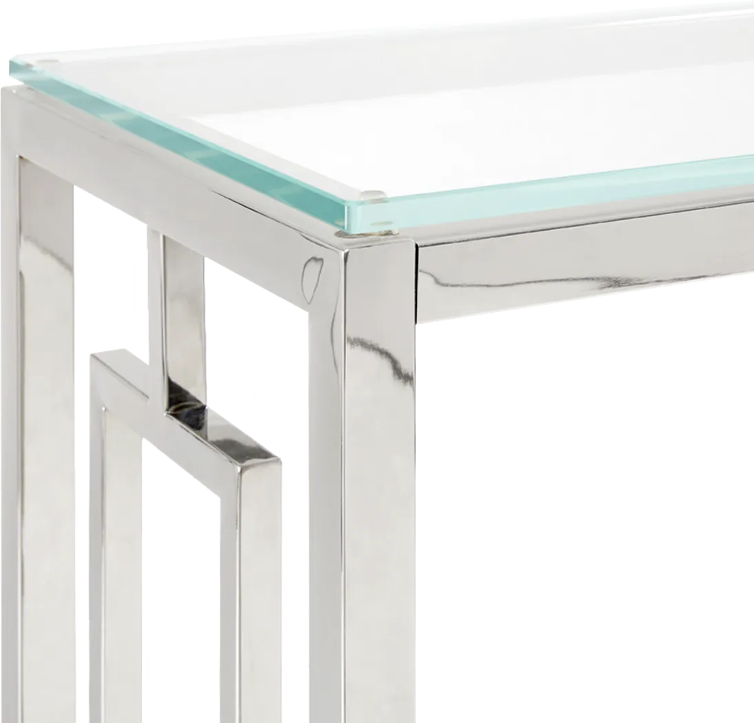 Carleita Clear Sofa Table - Thumbnail - Image 4