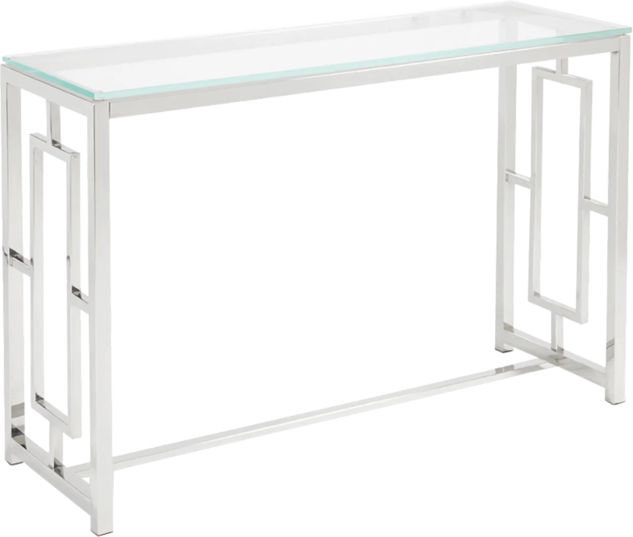 Carleita Clear Sofa Table - Thumbnail - Image 1