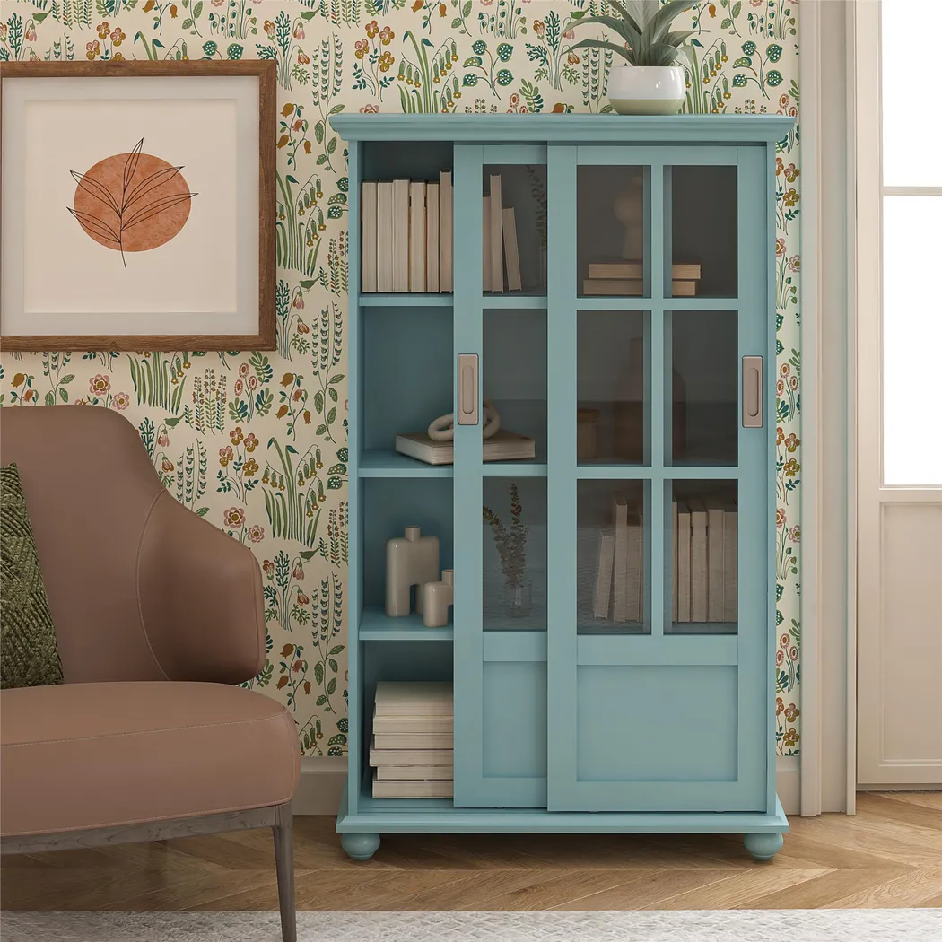Carleta Blue Bookcase - Thumbnail - Image 10