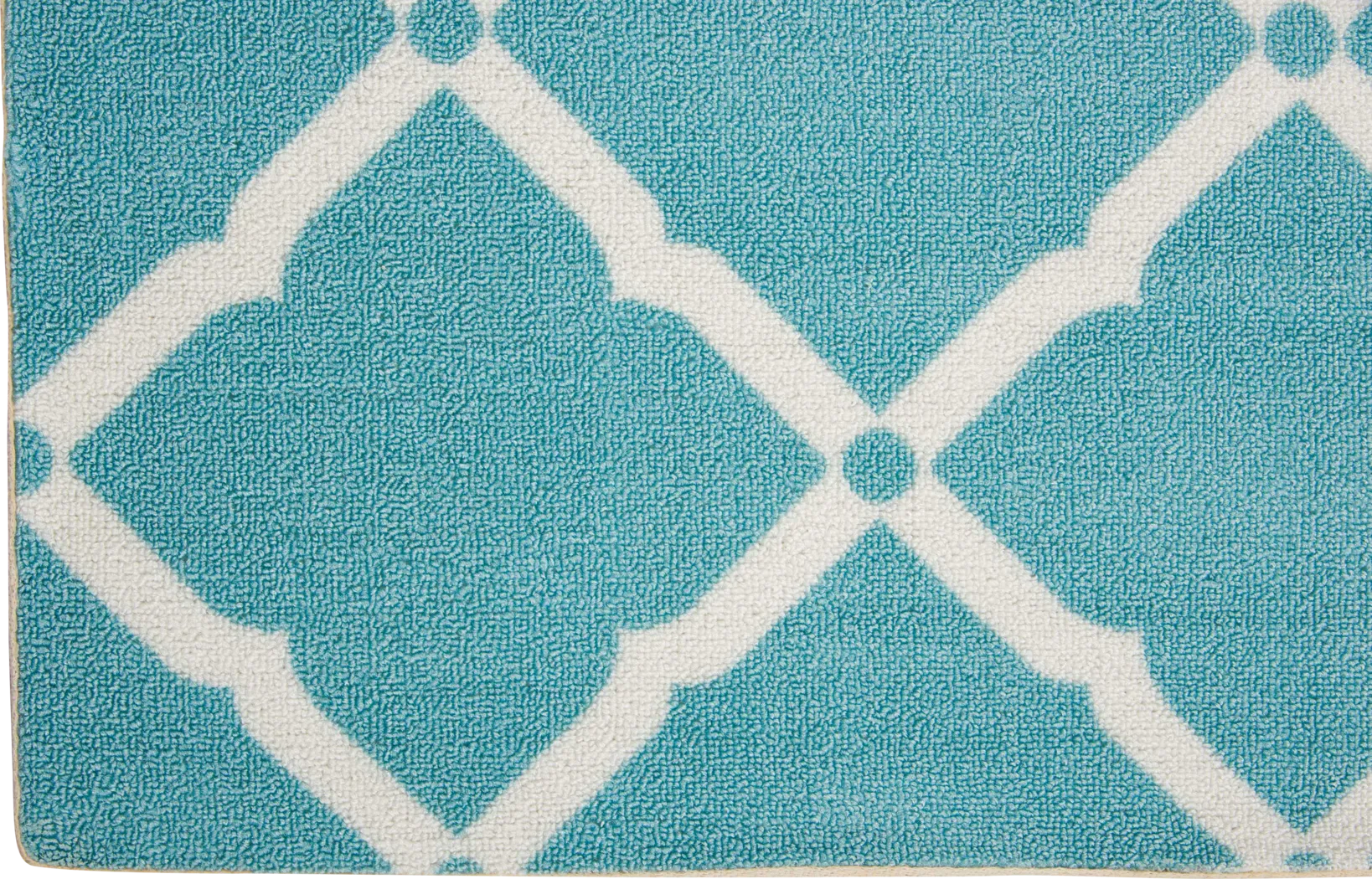 Carlisia Aqua 5' x 8' Indoor/Outdoor Rug - Thumbnail - Image 4