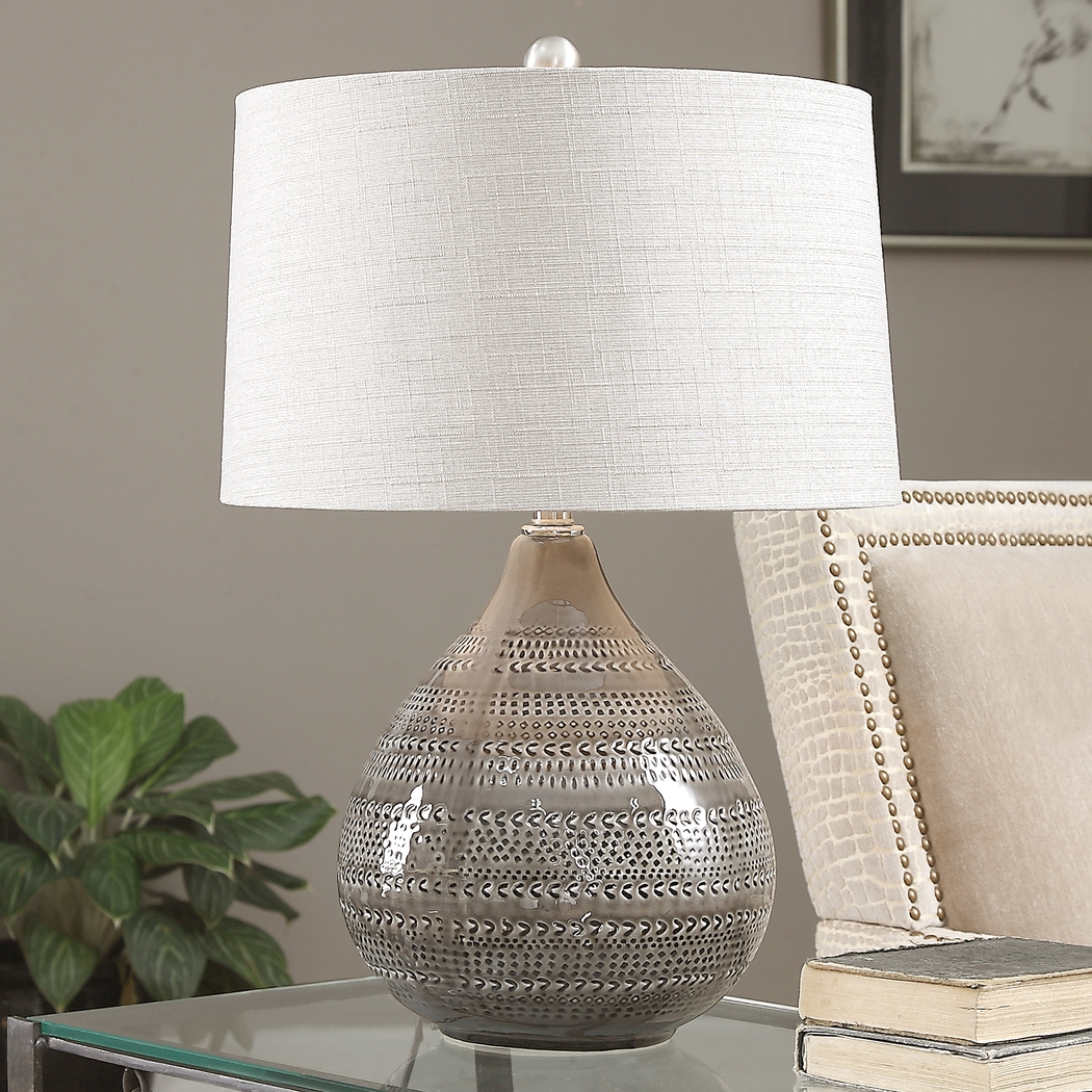 Carlo Court Gray Lamp - Thumbnail - Image 2