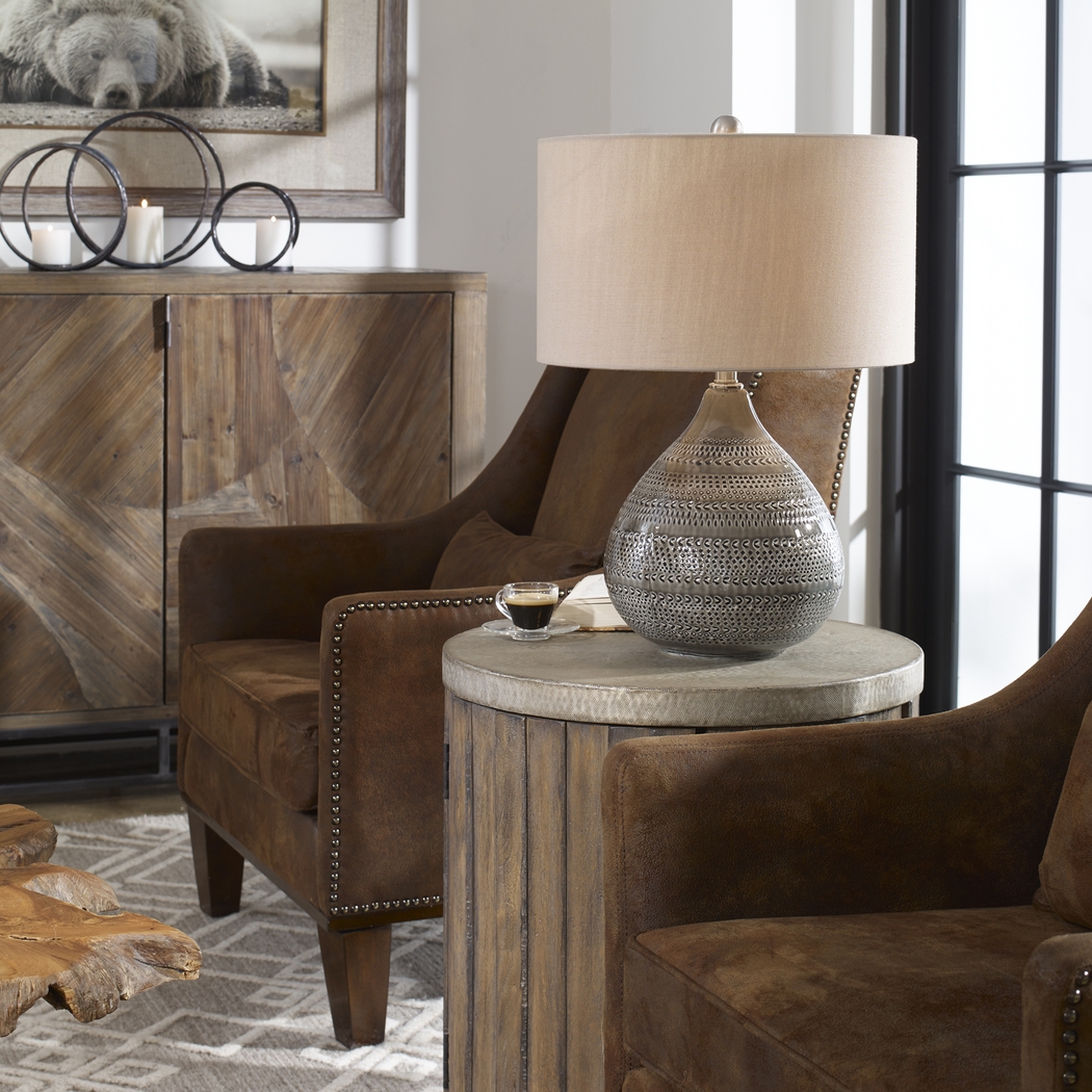 Carlo Court Gray Lamp - Thumbnail - Image 3