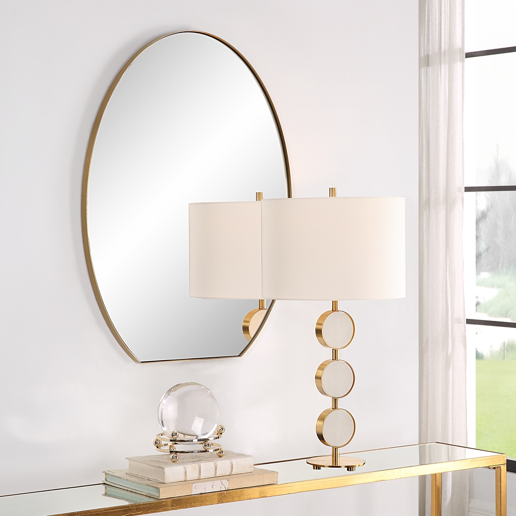 Carlotta Brass Mirror - Thumbnail - Image 3
