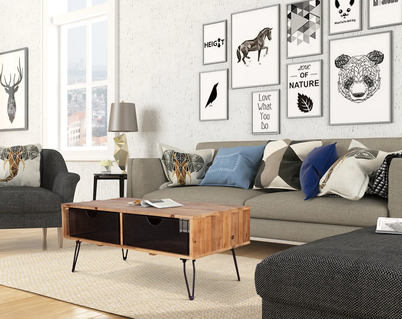 Carlowes Brown Cocktail Table - Thumbnail - Image 7