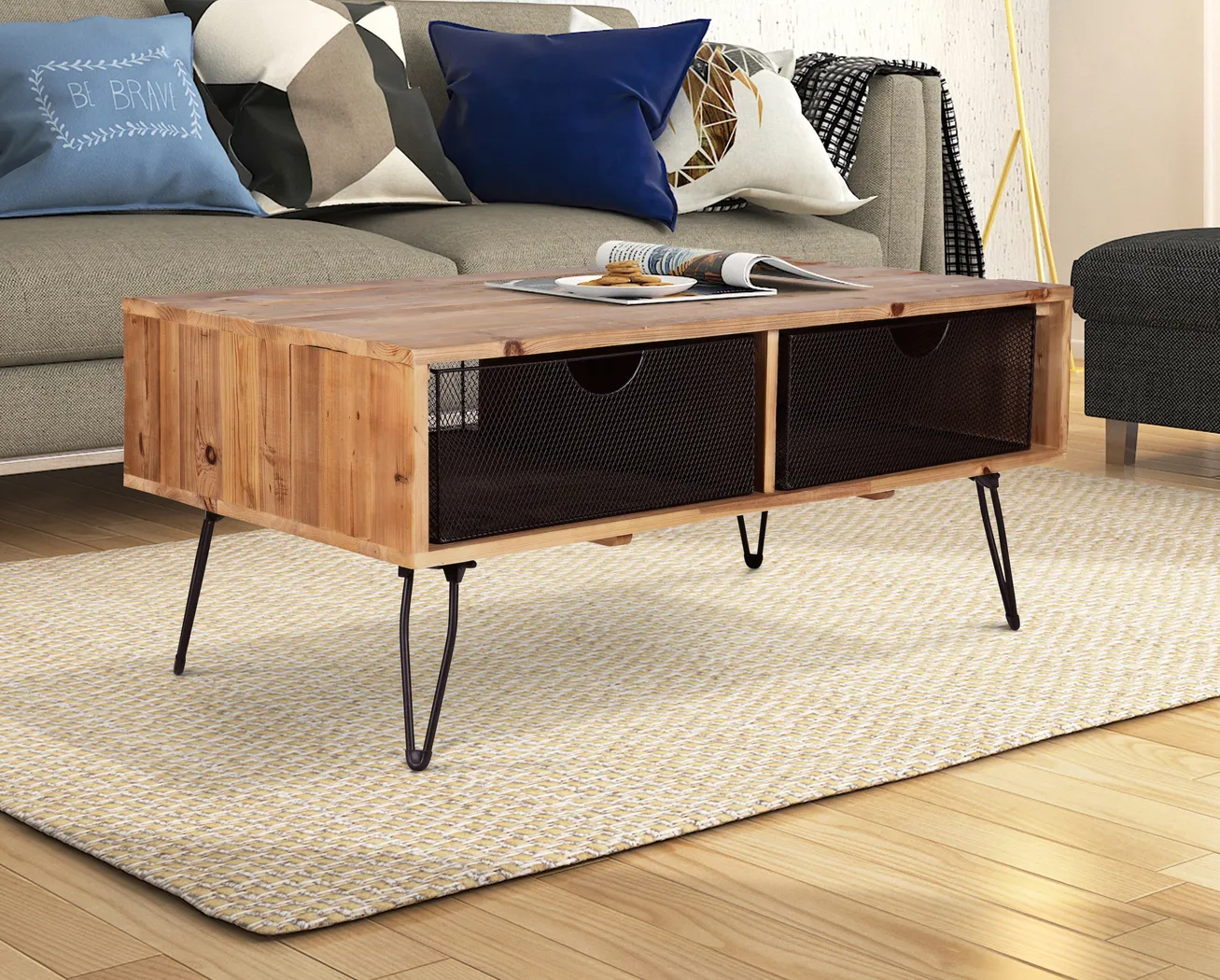 Carlowes Brown Cocktail Table - Thumbnail - Image 8