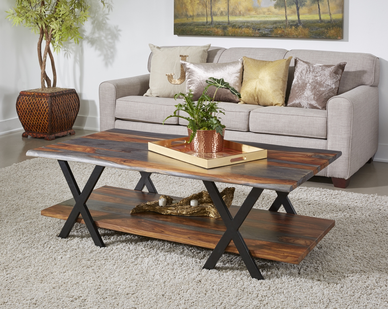 Carlsbory Brown Cocktail Table - Thumbnail - Image 2