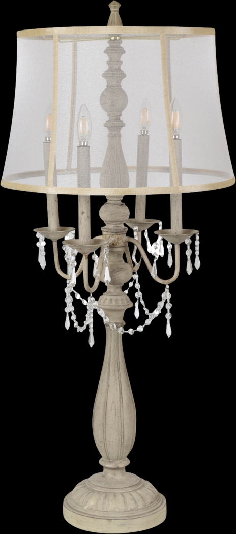 Carly Elizabeth White Lamp - Thumbnail - Image 1