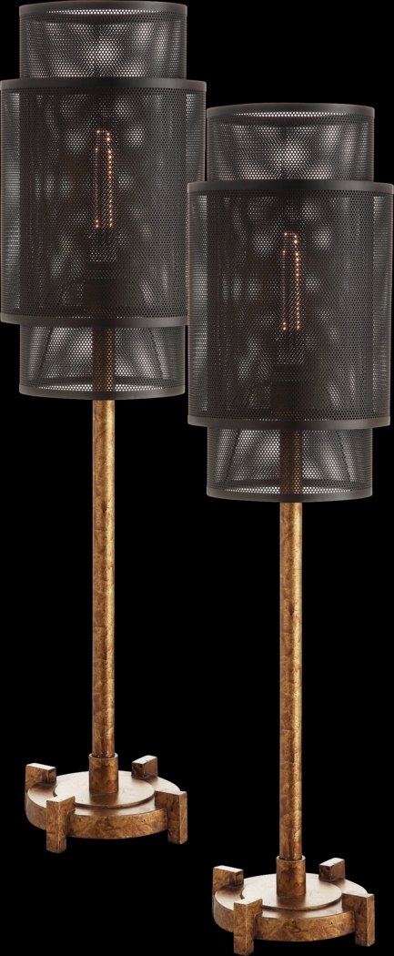 Carlyle Court Black Set of 2 Lamps - Thumbnail - Image 1