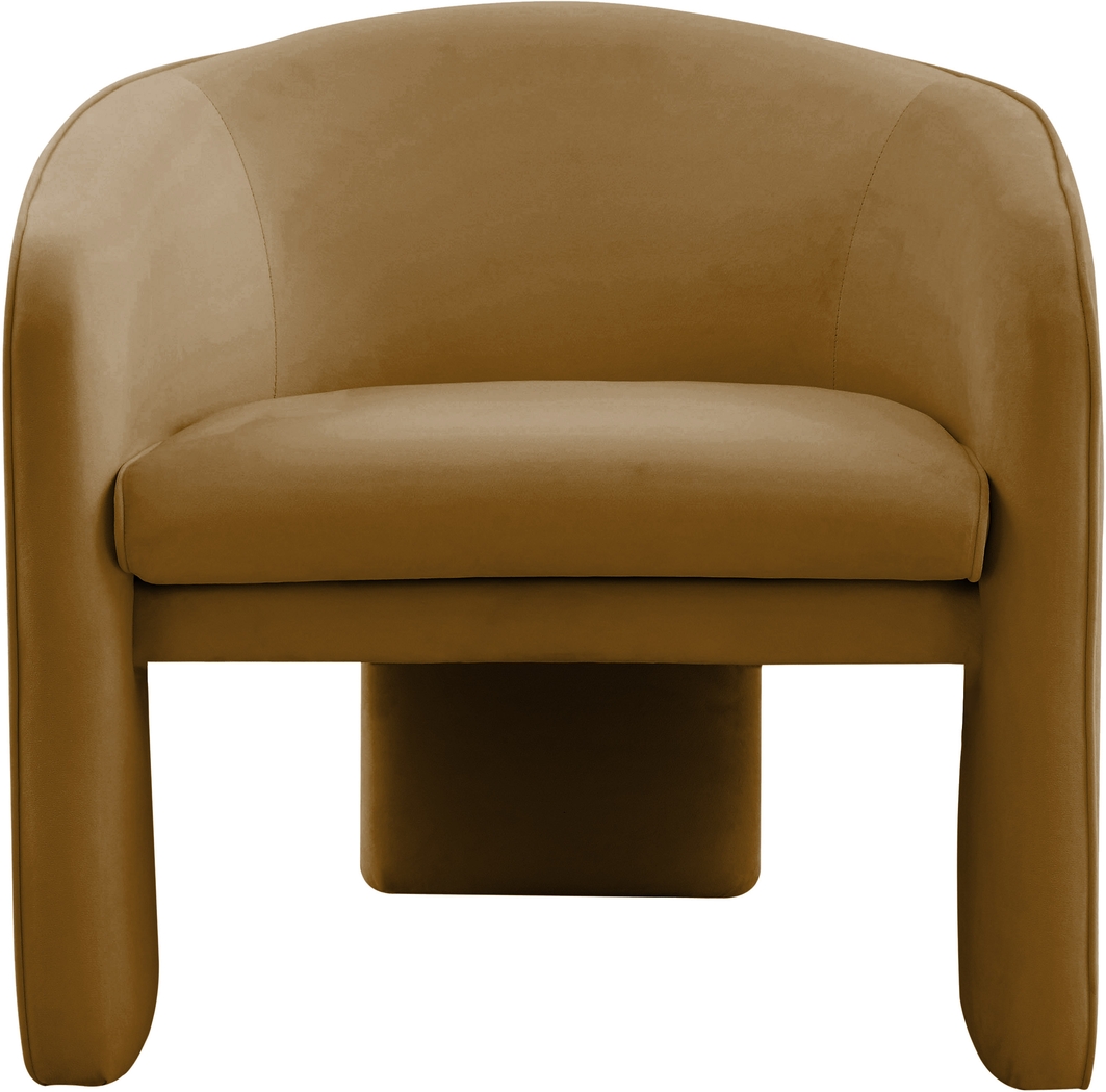 Carmain Cognac Accent Chair - Thumbnail - Image 2