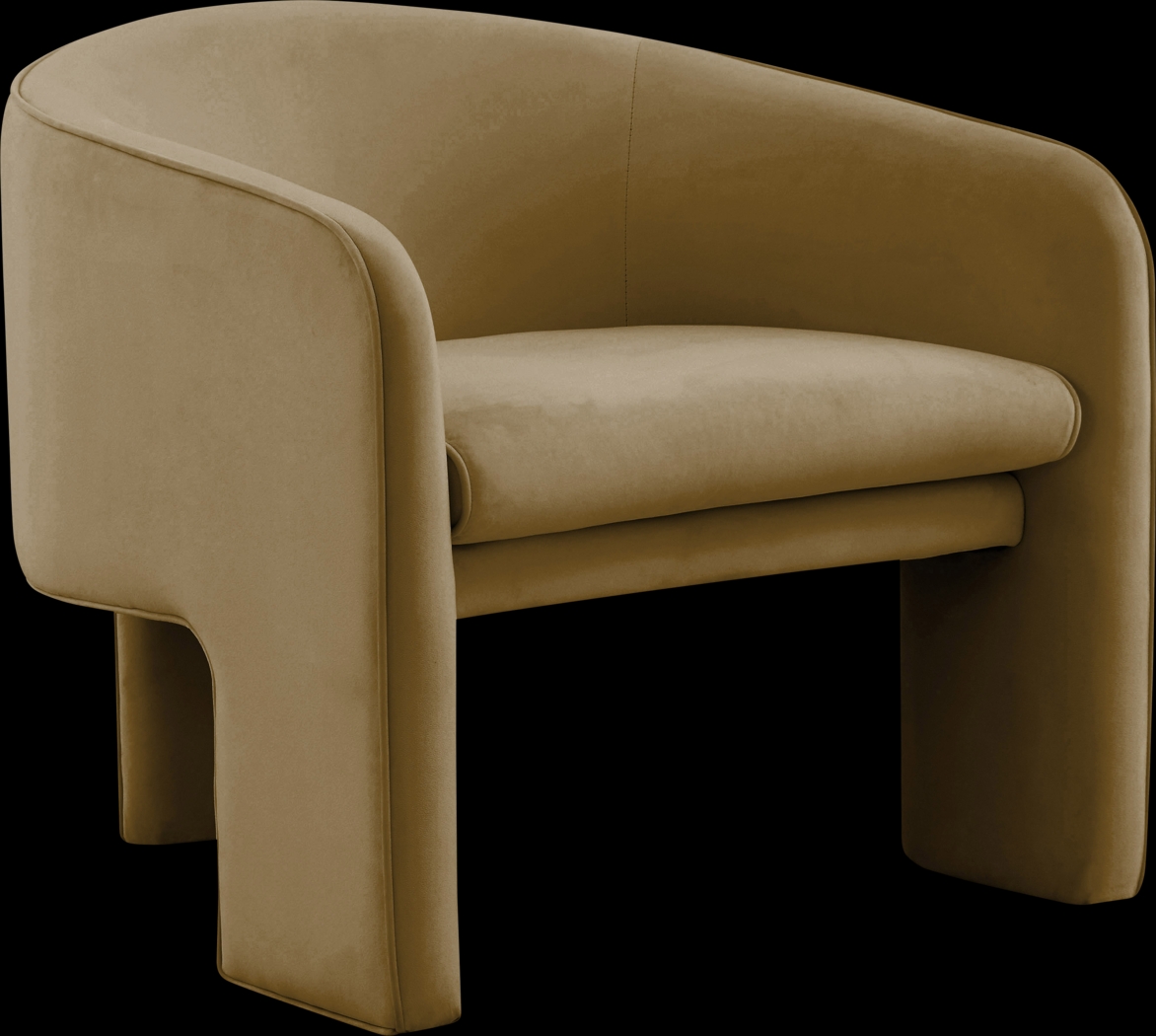 Carmain Cognac Accent Chair - Thumbnail - Image 1